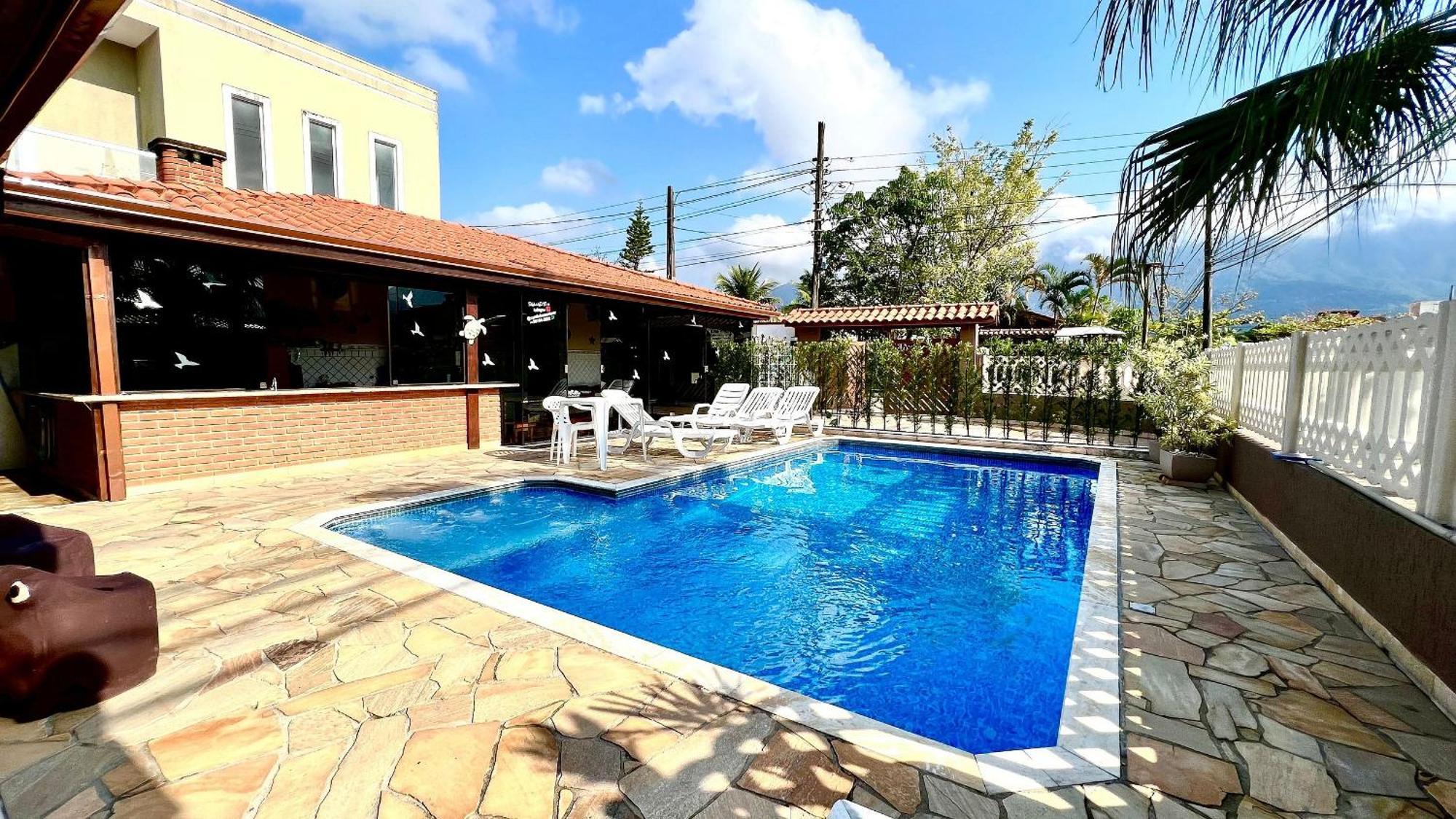 Praia/Piscina Com Hidro /Pebolim/Sinuca E Wi-Fi Caraguatatuba Eksteriør billede